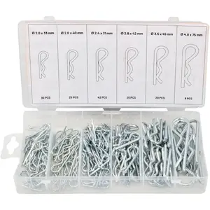 Spring Cotter Pins AWTools 150 pcs mixed sizes AW18319