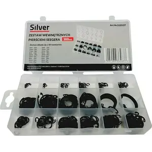 Circlip (internal) kit Silver 300 pieces set — assorted sizes, brand Silver