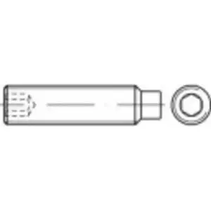 Pinskrūve M3 x 5 mm, Toolcraft (200 gab.) — tērauds