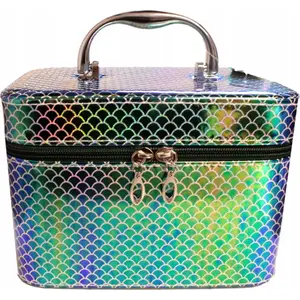 Storage case Adar Kuferek M with mirror and zipper 21×14×13 cm