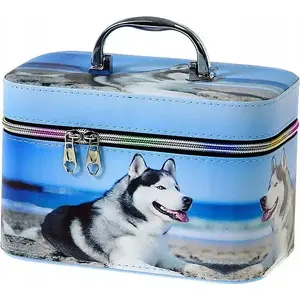 Makeup case Adar Kuferek M with mirror, lock, 21×14×13 cm