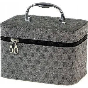 Makeup case Adar Kuferek M with mirror and zipper, 21×14×13 cm