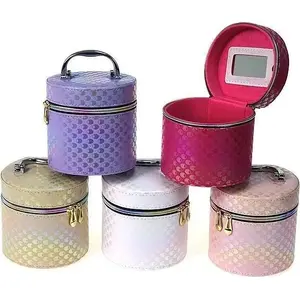 Storage Case with Mirror and Lock 14×14×13 cm by Adar — Small Jewelry/Accessory Box