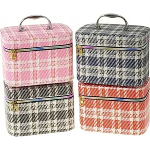 Storage Case Adar Kuferek L with Mirror and Lock 23×17×15 cm — mixed colors