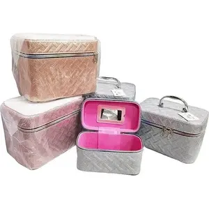 Makeup Case Adar Kuferek L with Mirror and Lock 23×17×15 cm — mixed colors