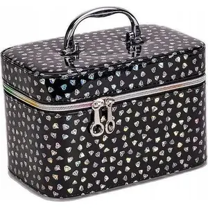 Bag Adar Kuferek M black with glossy diamonds – medium makeup/vanity case