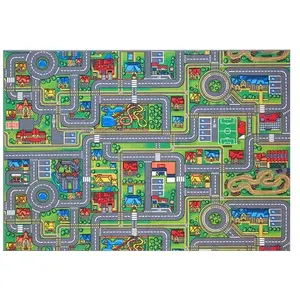 Grīda - rotaļu paklājiņš Traffic City 140x200cm