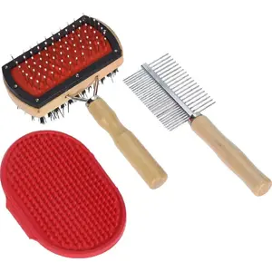 Grooming set Pets Collection for dogs — brush, comb and glove (universal)