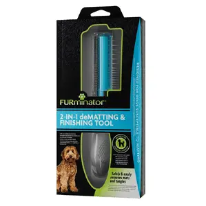 Инструмент для распутывания и укладки FURminator FUR193210 — 2 в 1 для удаления колтунов и стайлинга