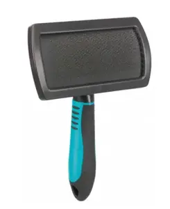 Brush Trixie TRIXIE Soft Brush for dogs, soft bristles, 120×200 mm, black/turquoise