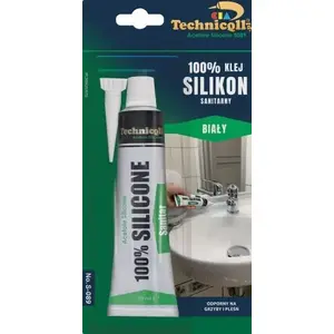 Sanitārais silikons Technicoll S-089 — balts, 70 ml