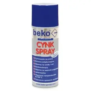 Цинковый спрей 400 мл BEKO TecLine (MPN 295 1 400) — антикоррозийный защитный спрей