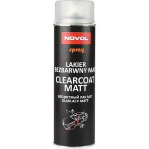 Spray clear matte lacquer Novol NL-90406 500 ml — matte finishing clearcoat for paint protection