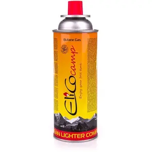 Gas Cartridge ElicoCamp 220 g, replaceable fuel canister for camping stoves S/ELCAM220