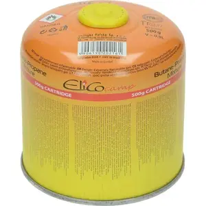 Gas Cartridge ElicoCamp 500 g — threaded canister for portable stoves and campers