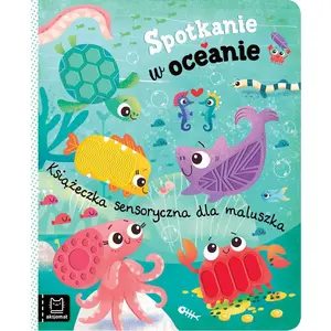 Baby sensory book Aksjomat — "Spotkanie w oceanie" (soft, interactive fabric book)