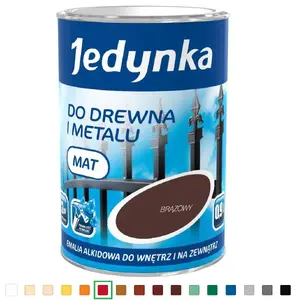 Krāsa Jedynka alkīda emalja gaiši sarkana 0,9 l