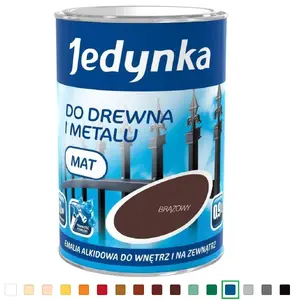 Alkīda emaljas krāsa Jedynka 0,9 l — zila