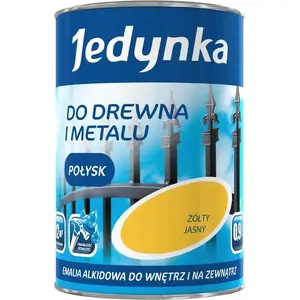 Krāsa Jedynka alkīda emalja koksnei un metālam brūna spīdīga 0,9 l