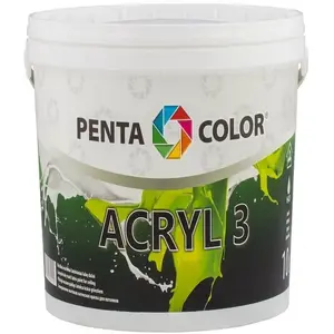 Дисперсная краска PENTACOLOR ACRYL 3 — PENTACOLOR, водно-дисперсионная акриловая интерьерная краска