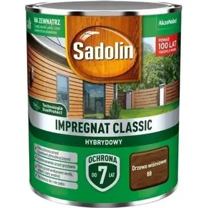 Импрегнат для дерева SADOLIN IMPREGNAT CLASSIC HYBRYDO 7 0,75 л — вишня