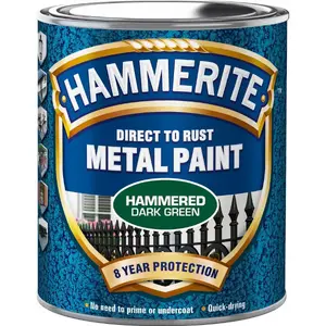 Краска, HAMMERITE Hammerlak — тёмно-зелёная, 750 мл