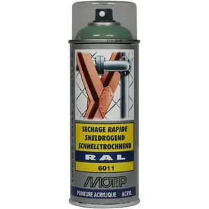 Аэрозольная краска Motip RAL 6011 глянцевый зелёный Reseda, бренд: Motip, MPN: 07124