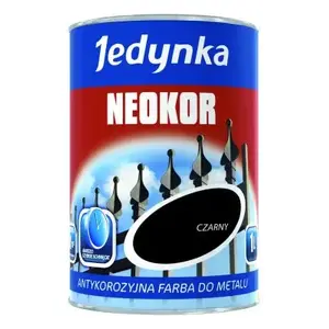 Gruntējošā krāsa metālam Jedynka NEOKOR 0,5 l — pretkorozijas, sarkanā oksīda