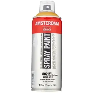 Aerosola krāsa Amsterdam Light Gold 802 — metāliskais tonis, 400 ml