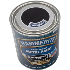 Краска HAMMERITE Hammerlak чёрная 750 мл — защитное покрытие для металла и дерева