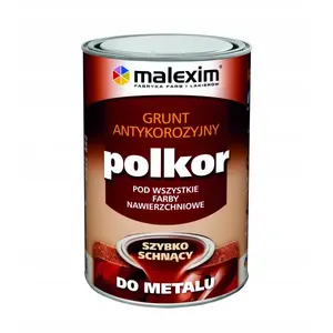 Грунт MALEXIM быстросохнущий антикоррозийный Polkor светло-серый 0,7 л