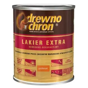 Лак для дерева Drewnochron Lakier Ekstra połysk 0,8 л — прозрачное высокоглянцевое покрытие