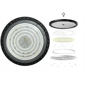 LED UFO lampa NVOX Syriusz 100W 6500K — jaudīgs aukstās baltās gaismas lukturis
