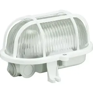 Linear channel light PAWBOL OWAL D.3151 60W E27 plastic mesh IP44 white