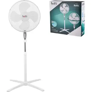 Stāvošais ventilators Botti USSF-831 D3 Baltic 40 cm, modelis BOTI-WE-040-15, balts