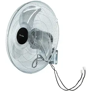 Wall fan Volteno 50 cm 220 W silver — high‑flow air circulator