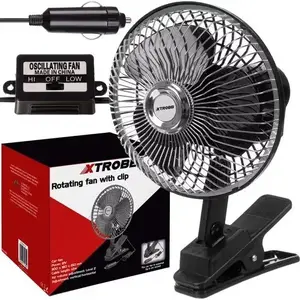 Klipša ventilators Xtrobb modelis 23194 — pārnēsājams rotējošs klips-ventilators, kompakts