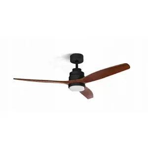 Griestu ventilators Iris Ohyama ZCF 7601, diametrs 132 cm, motors 40 W, LED 18 W, ozols/melns