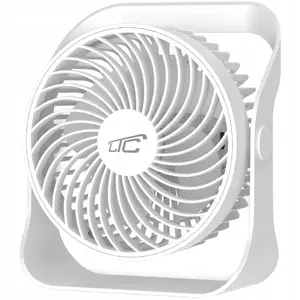Galda ventilators LTC LXWB16, USB‑C uzlāde, 5 W, 2000 mAh, 4 ātrumi, izmēri 153×82×174 mm