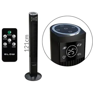 Tower fan Zilan XXL 125 cm, 90 W, black