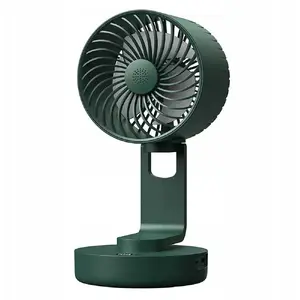 No name W20 desk fan, green — compact USB/power desk cooling fan