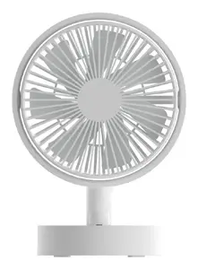 Настольный бытовой вентилятор TECHLY IC-FAN-DSK2W — аккумулятор 2000 мА·ч, 5 В, 10 скоростей, белый