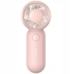 Handheld Fan usams Mini Pocket ZB354, compact portable personal fan, pink