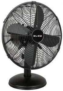 Galda ventilators Ronic Zyle 30 cm, melns, ar svārstīšanos un regulējamu leņķi