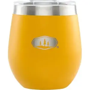 Stainless Steel and Glass Tumbler by gsi outdoors, Glacier 236 ml (8 fl. oz.), Mineral Yellow