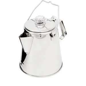 Camping kettle GSI Outdoors Glacier Stainless 8 cup - stainless steel, 8-cup capacity