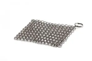 Grill cleaner Petromax Chain Mail Cleaner — stainless steel, 125 × 125 mm