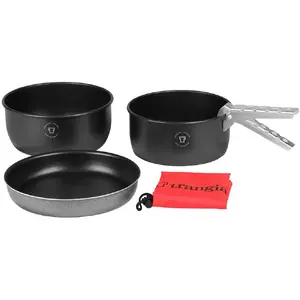 Cookware Set Mil-Tec Trangia Camping Set Tundra I BLACK — compact outdoor cooking kit