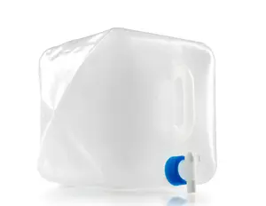 Water Cube 15 L collapsible water container by GSI Outdoors — 15,000 ml, polyethylene/PP/silicone, 228×228 mm
