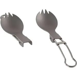 Складная титановая ложка-вилка Rockland Airy Spork 244 L — легкая складная столовая ложка